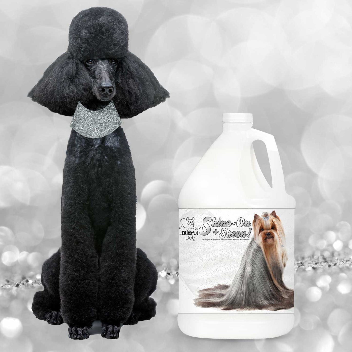 SPRAY Shine-On+Sheen Dog De-Tangling Coat Spray sku-34616473806 11 $ Pet Lovers Store The Blissful Dog Stew's Incense
