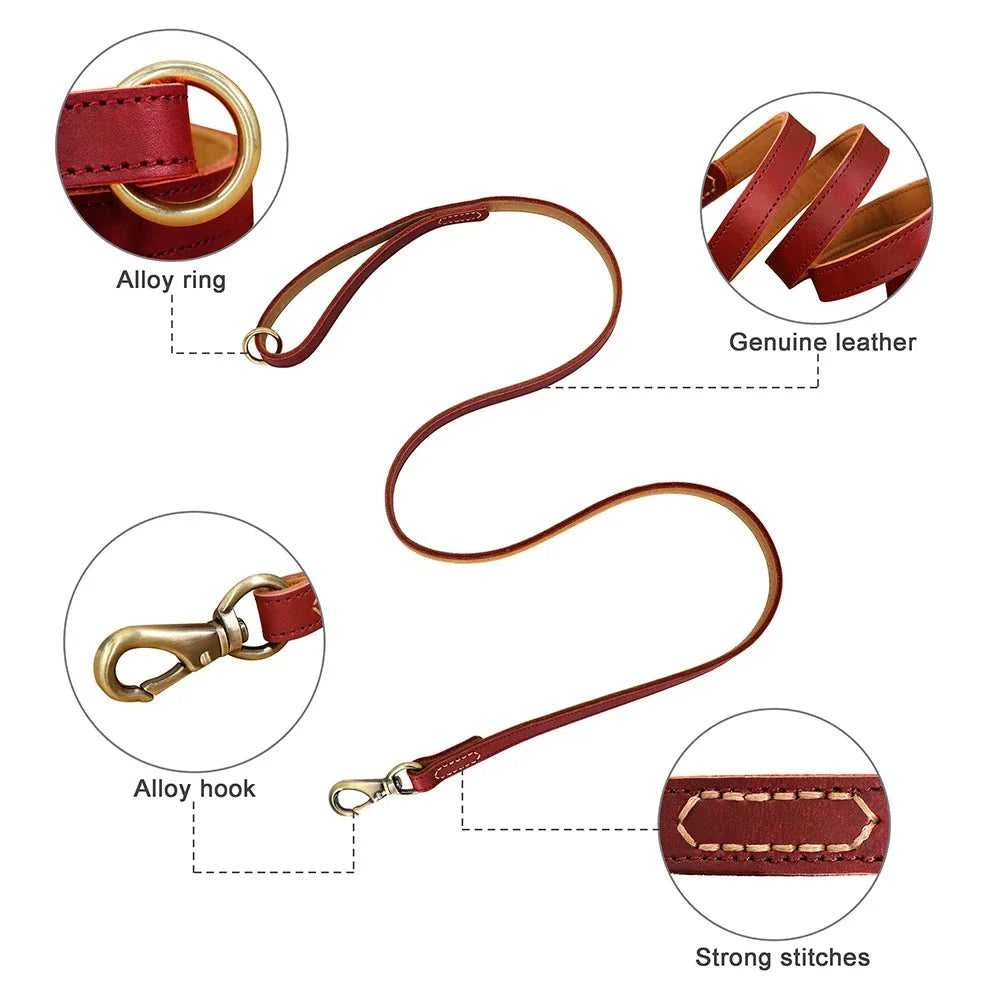 Leather Leash Real Leather Dog Leash Durable Medium Large Dog Lead Genuine Leather Walking Pet Leads Leash for Dogs German Shepherd Pitbull 14:10#black;5:361385 42 $ Pet Lovers Shop All Products Fashioned Furbabies Stew's Incense