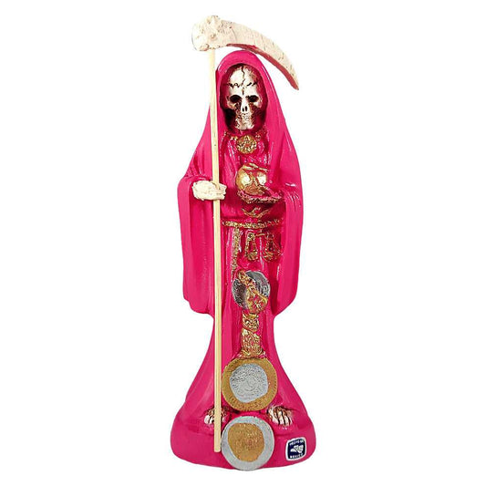 Figurine Santa Muerte Statue - Un-Dressed - 8" - Pink 42214 27 $ The Witches Sage LLC Stew's Incense
