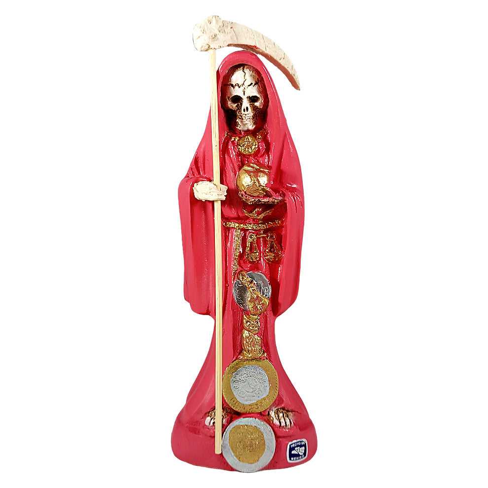 Figurine Santa Muerte Statue - Un-Dressed - 8" - Red 42219 27 $ The Witches Sage LLC Stew's Incense
