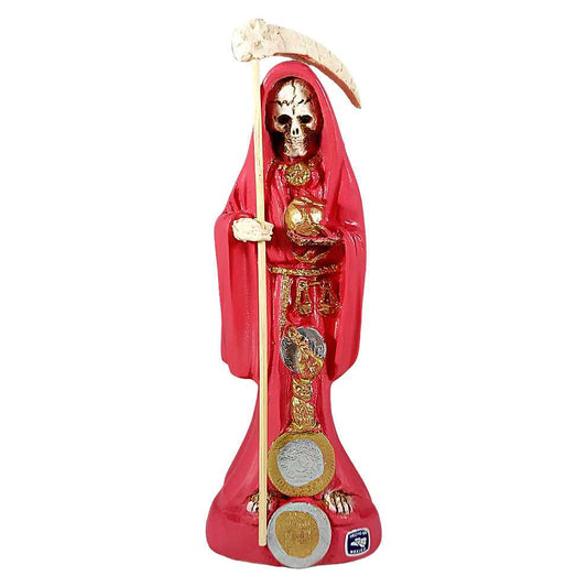 Figurine Santa Muerte Statue - Un-Dressed - 8" - Red 42219 27 $ The Witches Sage LLC Stew's Incense