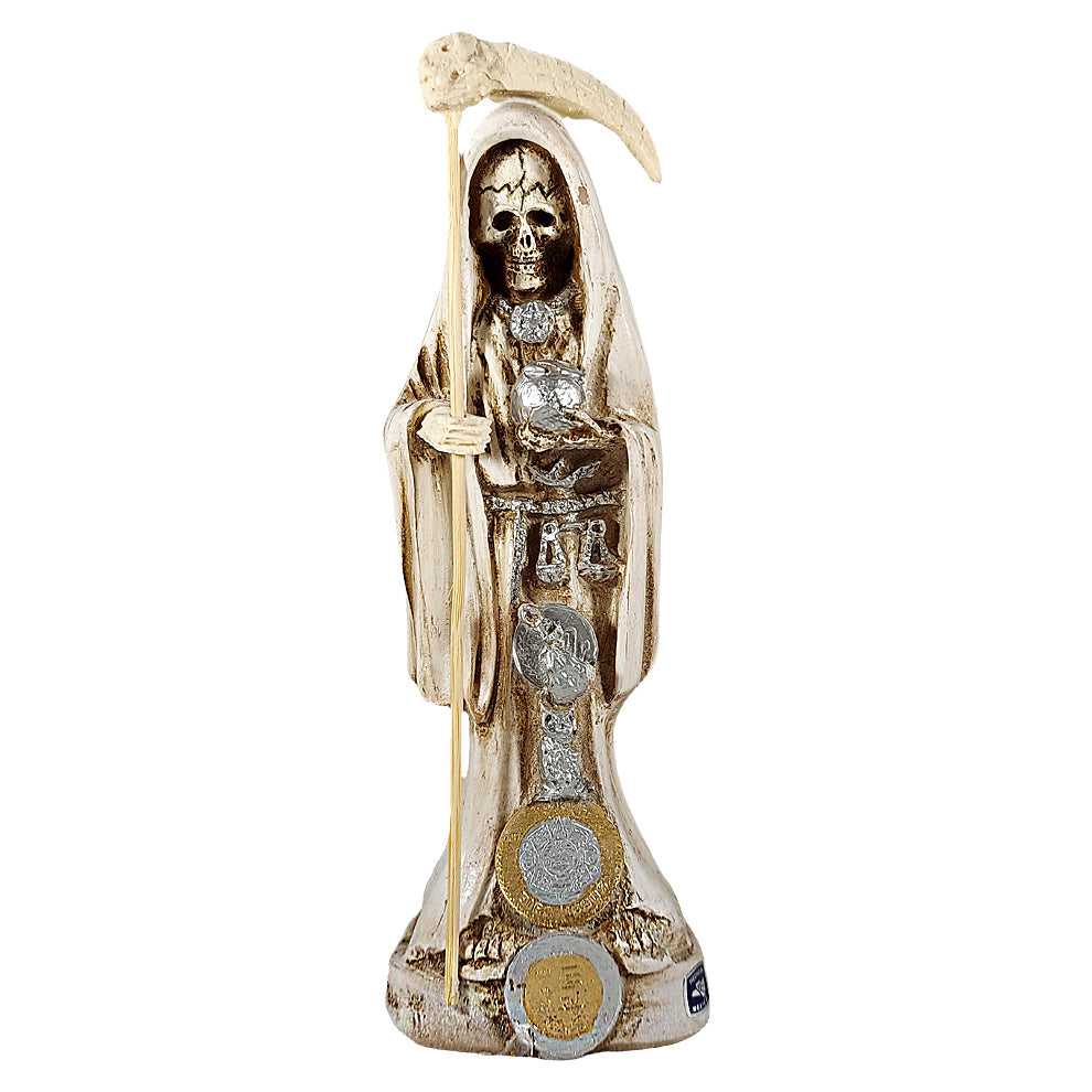 Figurine Santa Muerte Statue - Un-Dressed - 8" - White 42217 27 $ The Witches Sage LLC Stew's Incense