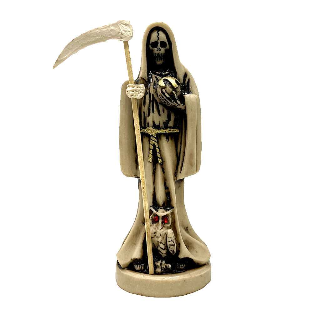 Figurine Santa Muerte Statue 6" - Natural (Bone) STA-6RSANTANAT 17 $ The Witches Sage LLC Stew's Incense