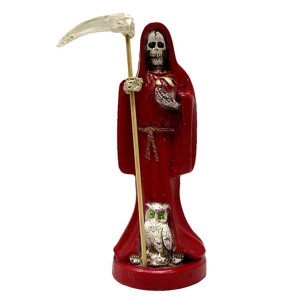 Figurine Santa Muerte Statue 6" - Red STA-6RSANTARED 17 $ The Witches Sage LLC Stew's Incense