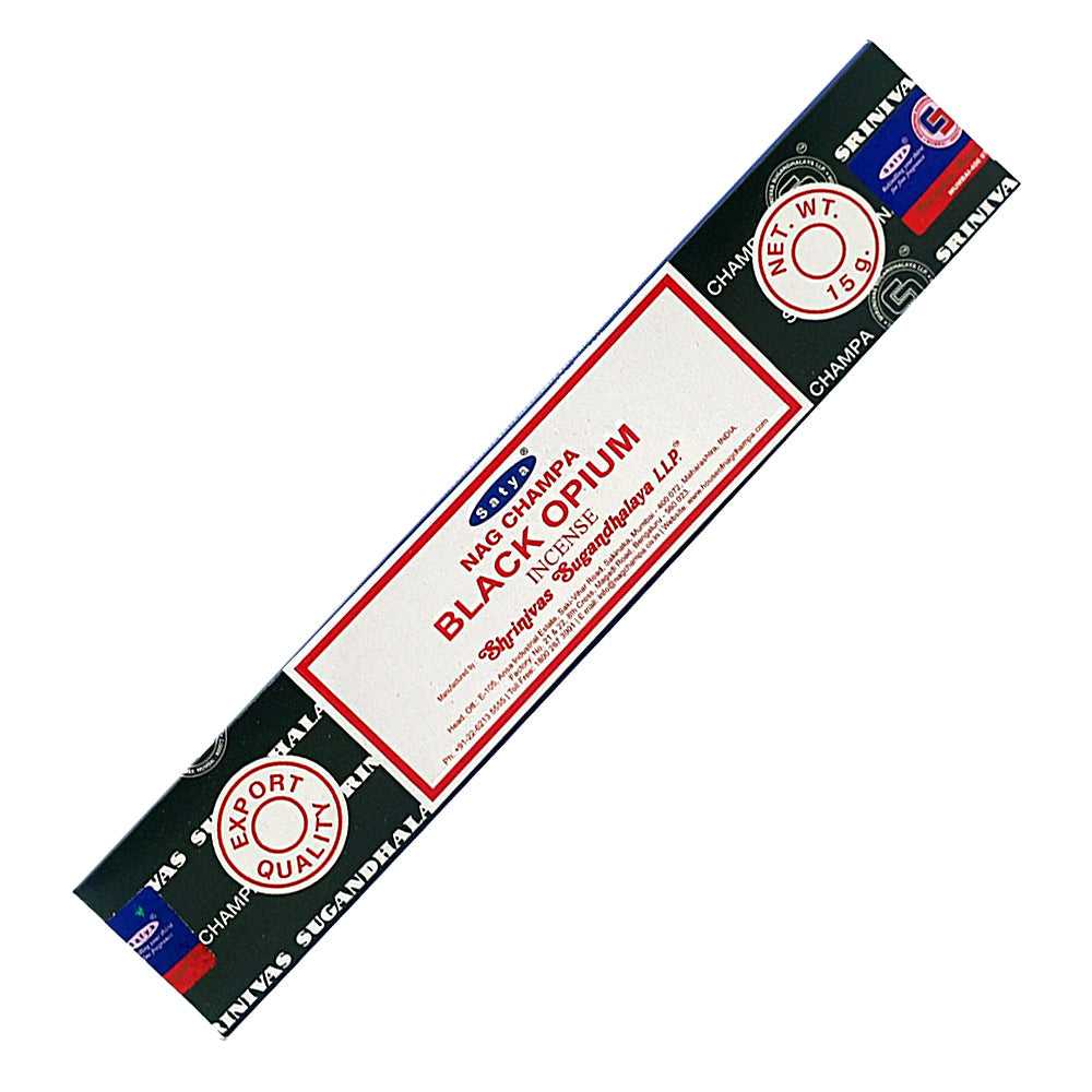 Incense Satya Black Opium Incense Sticks 15g SNBO15 1 $ Shop All The Witches Sage LLC Stew's Incense