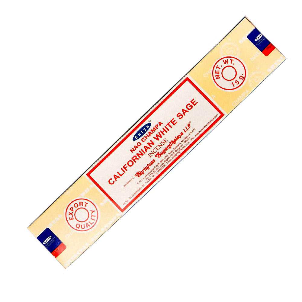 Incense Satya Nag Champa California White Sage Incense stick 15 gr NCCALIF15 (ST211) 1 $ Shop All The Witches Sage LLC Stew's Incense
