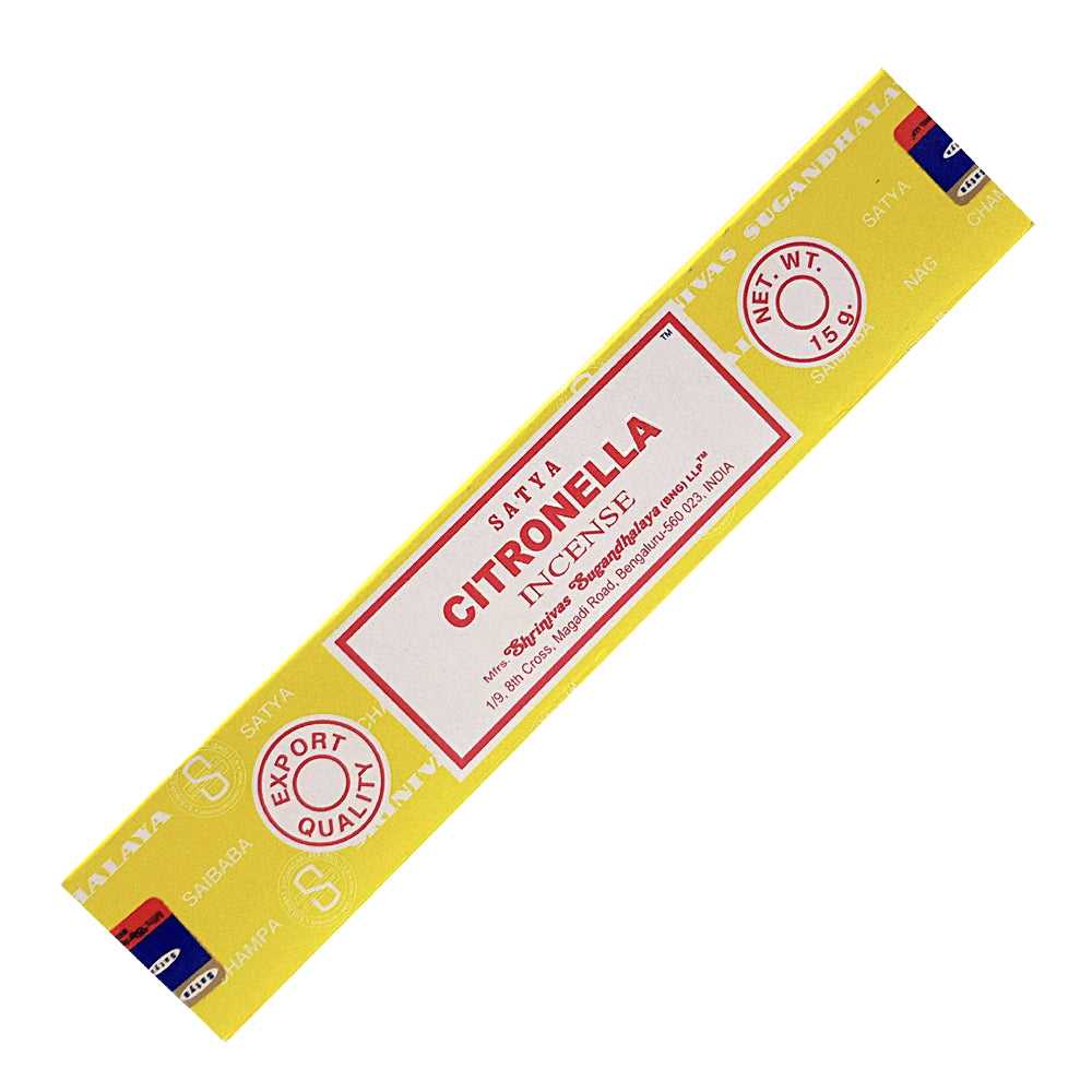 Incense Satya Citronella Incense Sticks 15 gm SC115 1 $ The Witches Sage LLC Stew's Incense