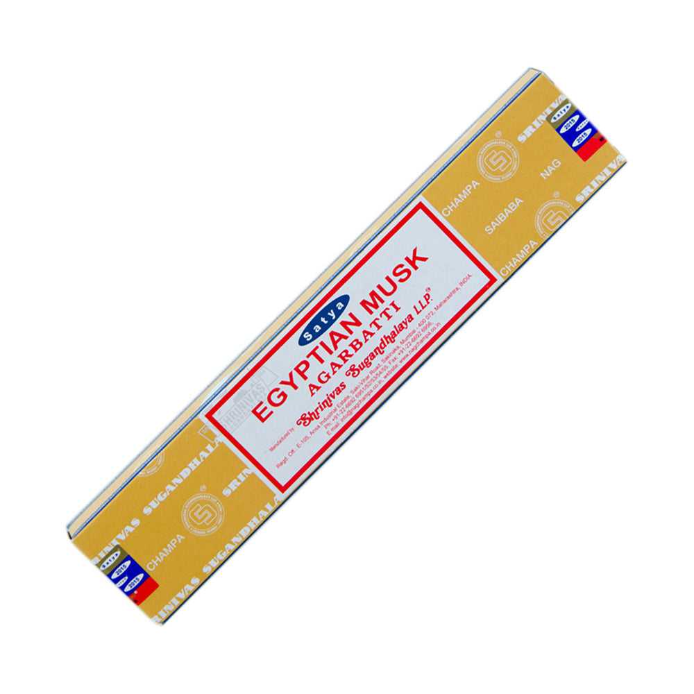 Incense Satya Egyptian Musk Agarbatti Incense 15 gr NCEGY15 1 $ Shop All The Witches Sage LLC Stew's Incense