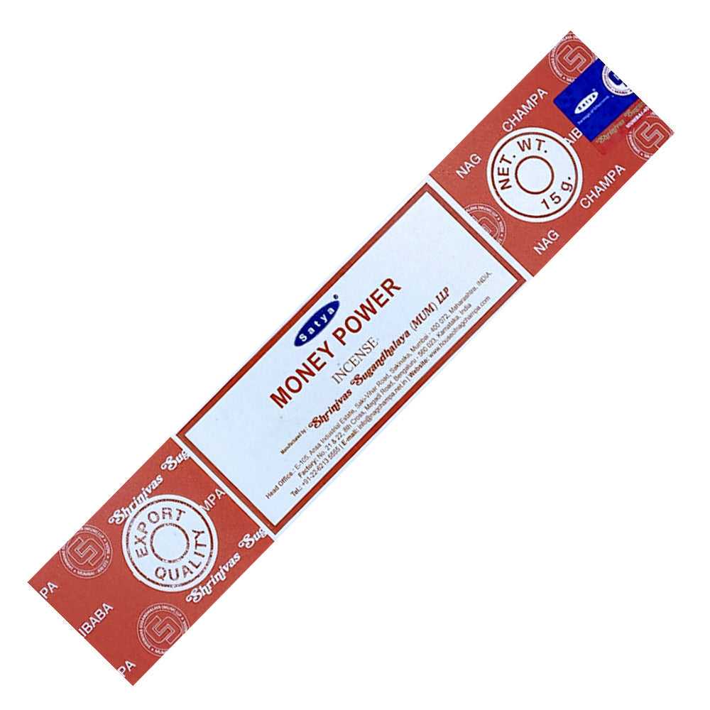Incense Satya Money Power Incense Sticks 15 gm ST402 1 $ Shop All The Witches Sage LLC Stew's Incense