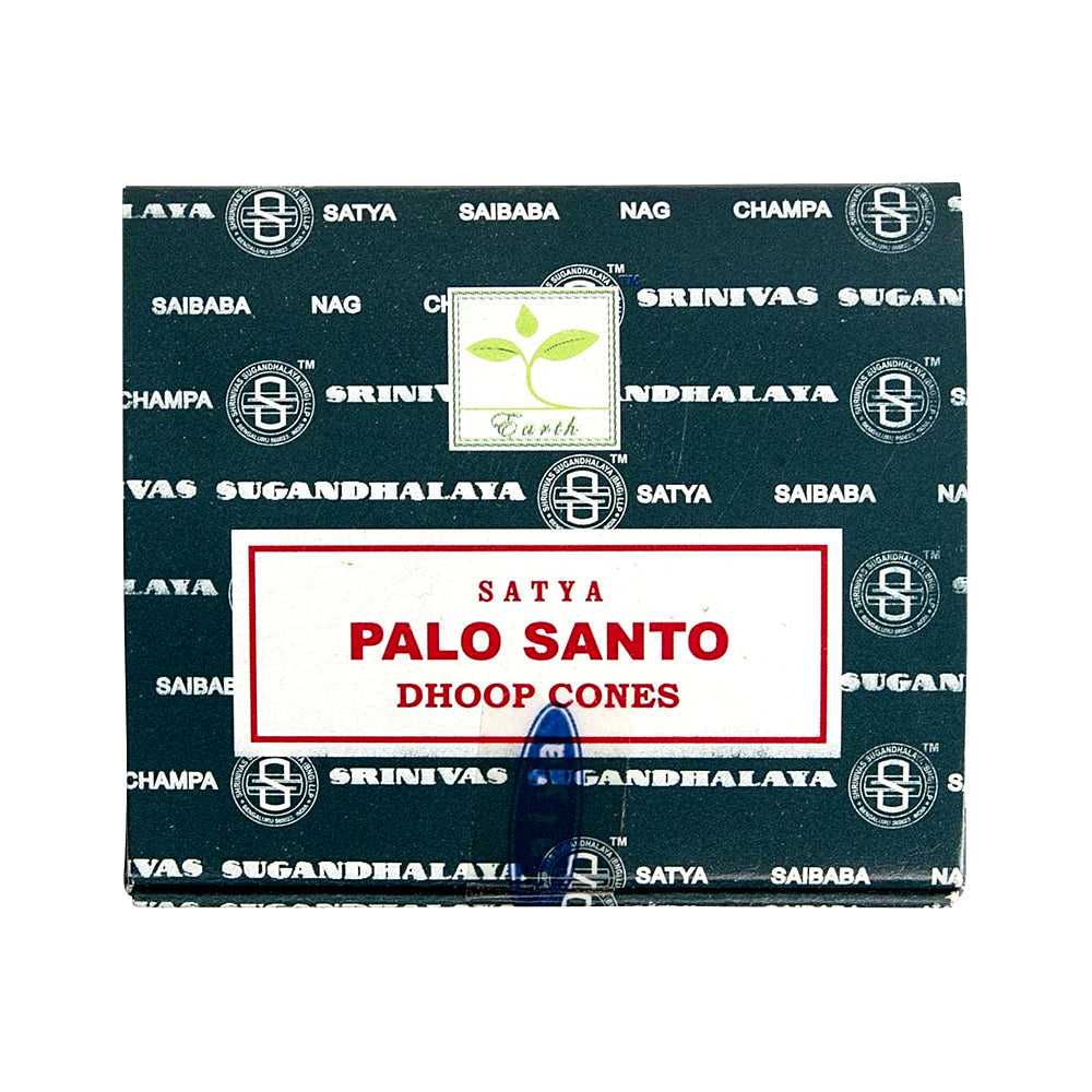 Incense Satya Palo Santo Dhoop Incense Cones INC08 (NAG-SPS12) 1 $ Shop All The Witches Sage LLC Stew's Incense