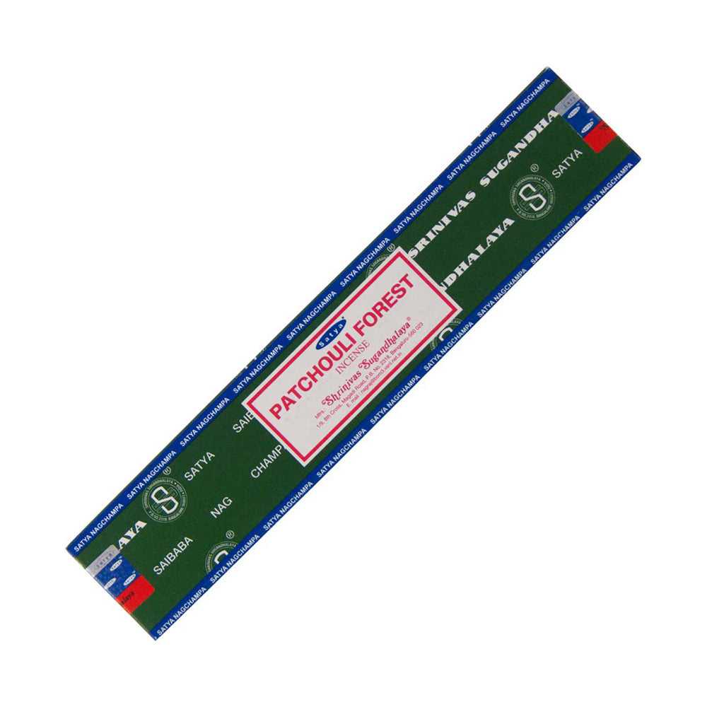 Incense Satya Patchouli Forest Incense sticks 15 gr ST103 (PA15) 1 $ Shop All The Witches Sage LLC Stew's Incense
