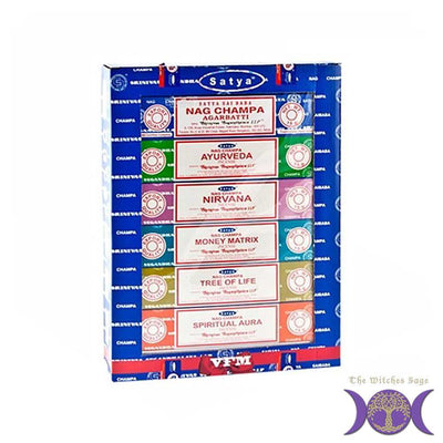 Gift Sets Satya 12-in-1 Sacred Series Gift Pack STGB01 18 $ Shop All The Witches Sage LLC Stew's Incense