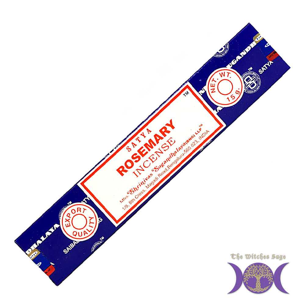 Incense Satya Rosemary Incense Sticks 15 gr ST318 (SRMY15) 1 $ Shop All The Witches Sage LLC Stew's Incense