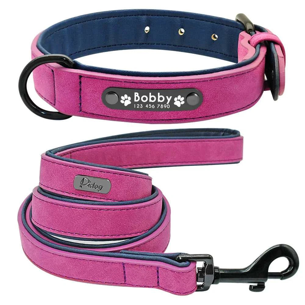 Collar and leash Leather Dog Collar Leash Custom Durable Leather Pet Collars and Leashes Walking Leads Strap Cusomized for Small Medium Large Dog 32914648747-brown collar-S 44 $ Pet Lovers Shop All Products Fashioned Furbabies Stew's Incense