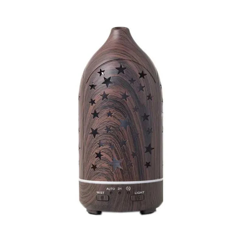 Humidifier with 7 colors LED light 360 ° rotary hollow aromatherapy machine for bedroom humidifier mist spray office wood grain 12000049308404480 30 $ Shop1104653117 Store Stew's Incense