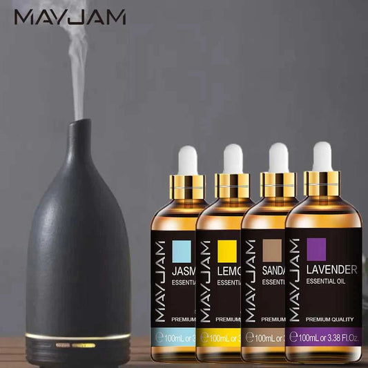 MAYJAM 10ml 30ml 100ml Essential Oils For Humidifier Diffuser Lavender Jasmine Eucalyptus Ylang Ylang Vanilla Tea Tree Aroma Oil 12000024133336473 6 $ MAYJAM Specialty Store Stew's Incense