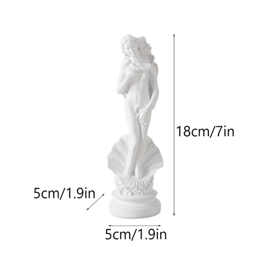 1 PC Venus Aphrodite Hellenic Divine Sculpture Resin Deity Figurine Home Decor Art Piece Creative Greek God Miniature Decoration