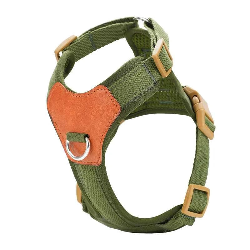 Retro Harness HP374--Retro Pet Harness for dogs,Adjustable webbing and High-quality PU Leather,Breathable mesh lining. 14:200004889#army green;5:361386 35 $ Pet Lovers Shop All Products Fashioned Furbabies Stew's Incense