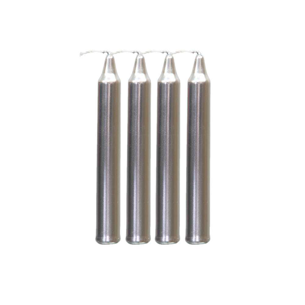 Candle Mini Ritual Candle - Silver (Set of 4) 81544 5 $ The Witches Sage LLC Stew's Incense