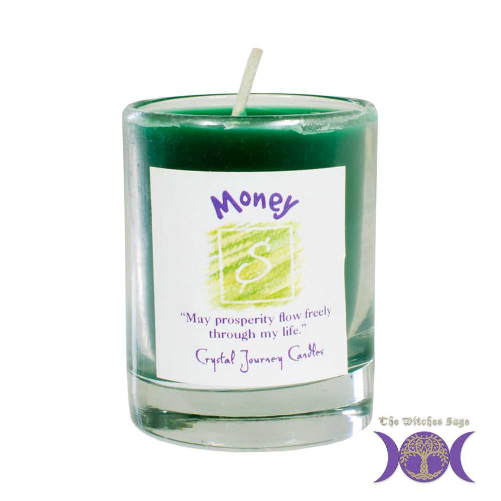 Candle Soy Herbal Filled Votive Candle - Money 39216 7 $ Shop All The Witches Sage LLC Stew's Incense