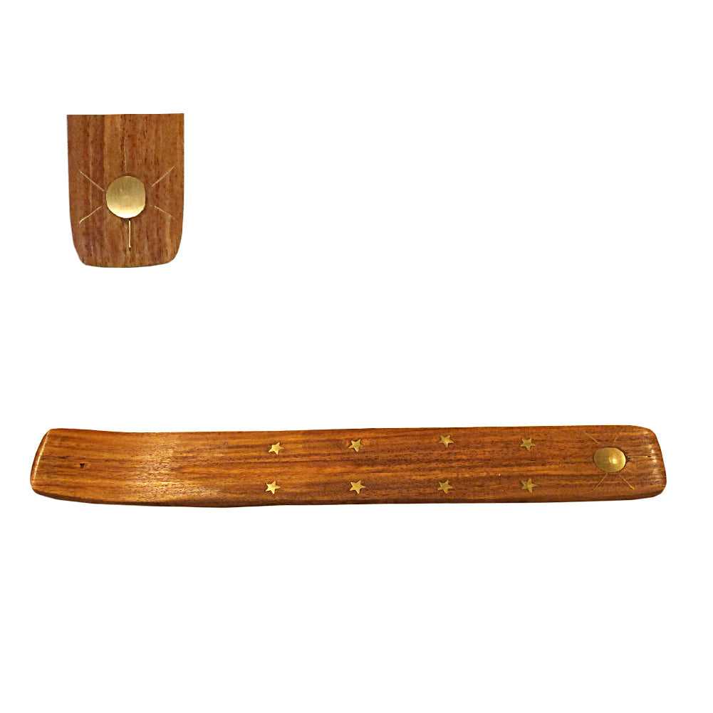 Incense Holder Sun Wood Incense Boat Burner ER3S 1 $ The Witches Sage LLC Stew's Incense