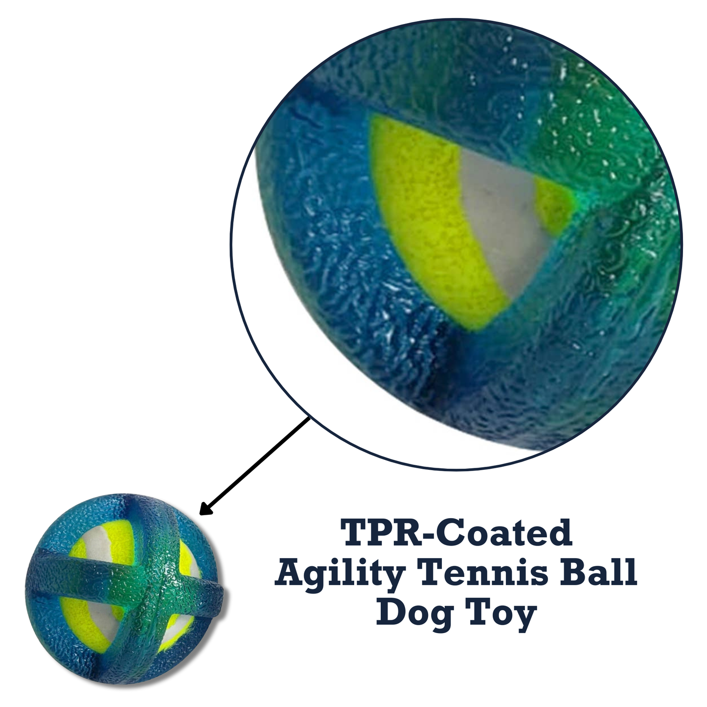 TPR Tennis Ball Country Living TPR-Coated Agility Tennis Ball Dog Toy – Durable & Pet-Safe TPR222B 8 $ Pet Lovers Store American Pet Supplies Stew's Incense