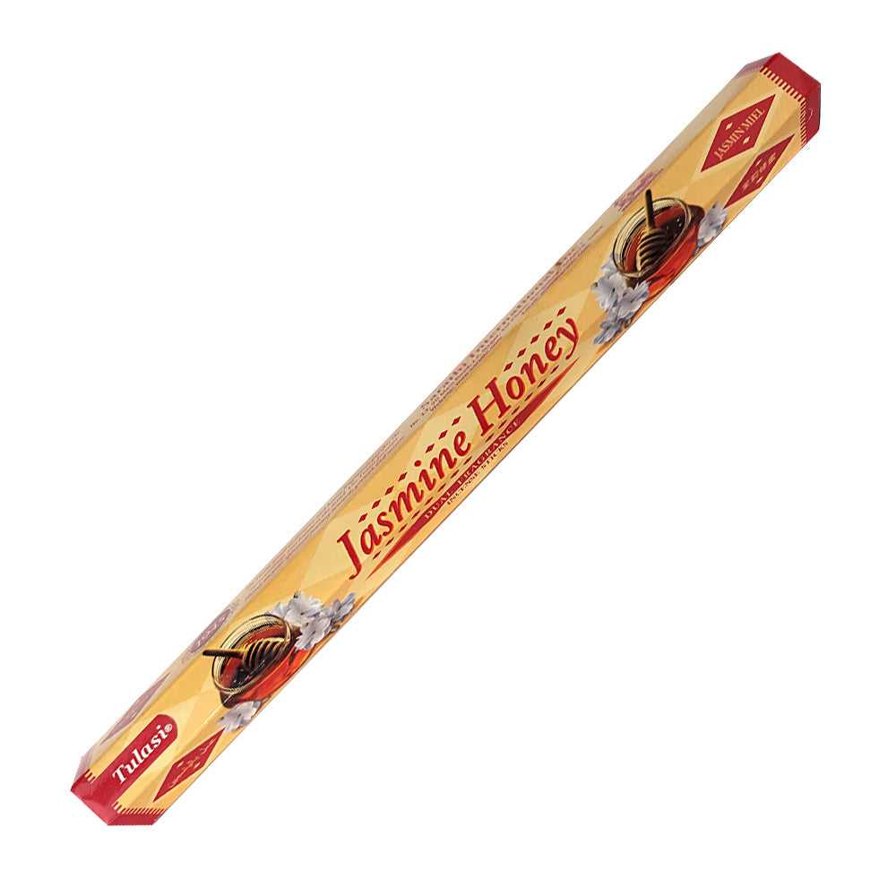 Incense Tulasi Jasmine Honey Dual Fragrance Incense Sticks 2774 1 $ Shop All The Witches Sage LLC Stew's Incense