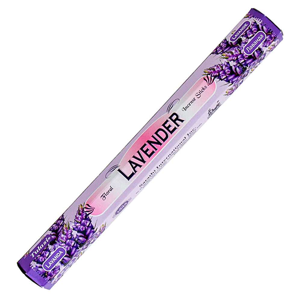 Incense Tulasi Lavender Incense Sticks TU115B 1 $ Shop All The Witches Sage LLC Stew's Incense