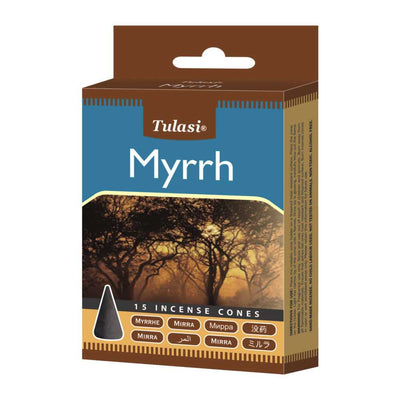 Incense Tulasi Myrrh Incense Cones 3211 1 $ Shop All The Witches Sage LLC Stew's Incense