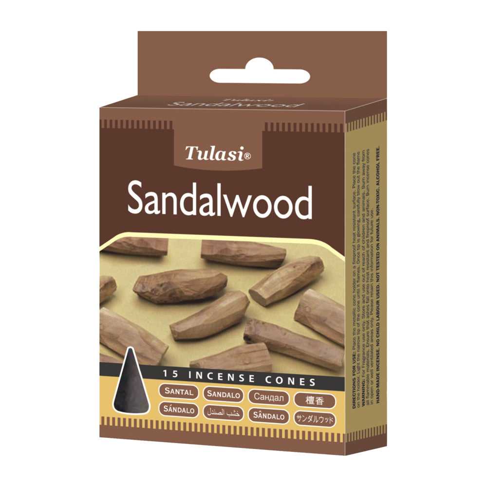 Incense Tulasi Sandalwood Incense Cones 3216 1 $ Shop All The Witches Sage LLC Stew's Incense
