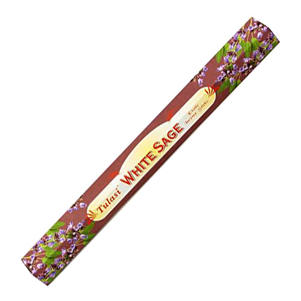Incense Tulasi White Sage Incense Sticks TU141B (2665) 1 $ Shop All The Witches Sage LLC Stew's Incense
