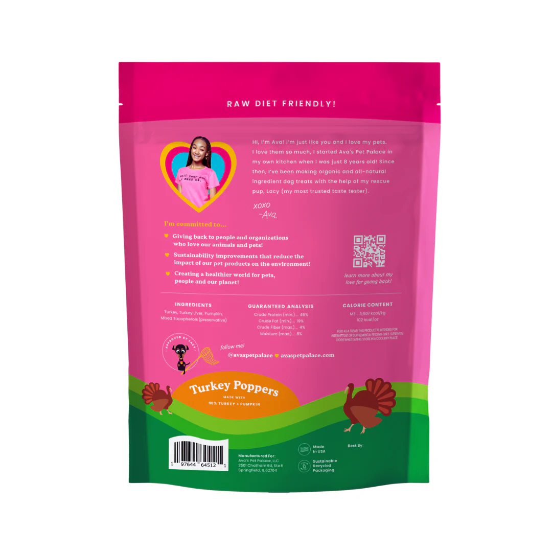 Dog Treats Ava's Pet Palace Freeze Dried Dog Treats - Turkey Poppers (3oz) PCK9400 14 $ Pet Lovers Store American Pet Supplies Stew's Incense
