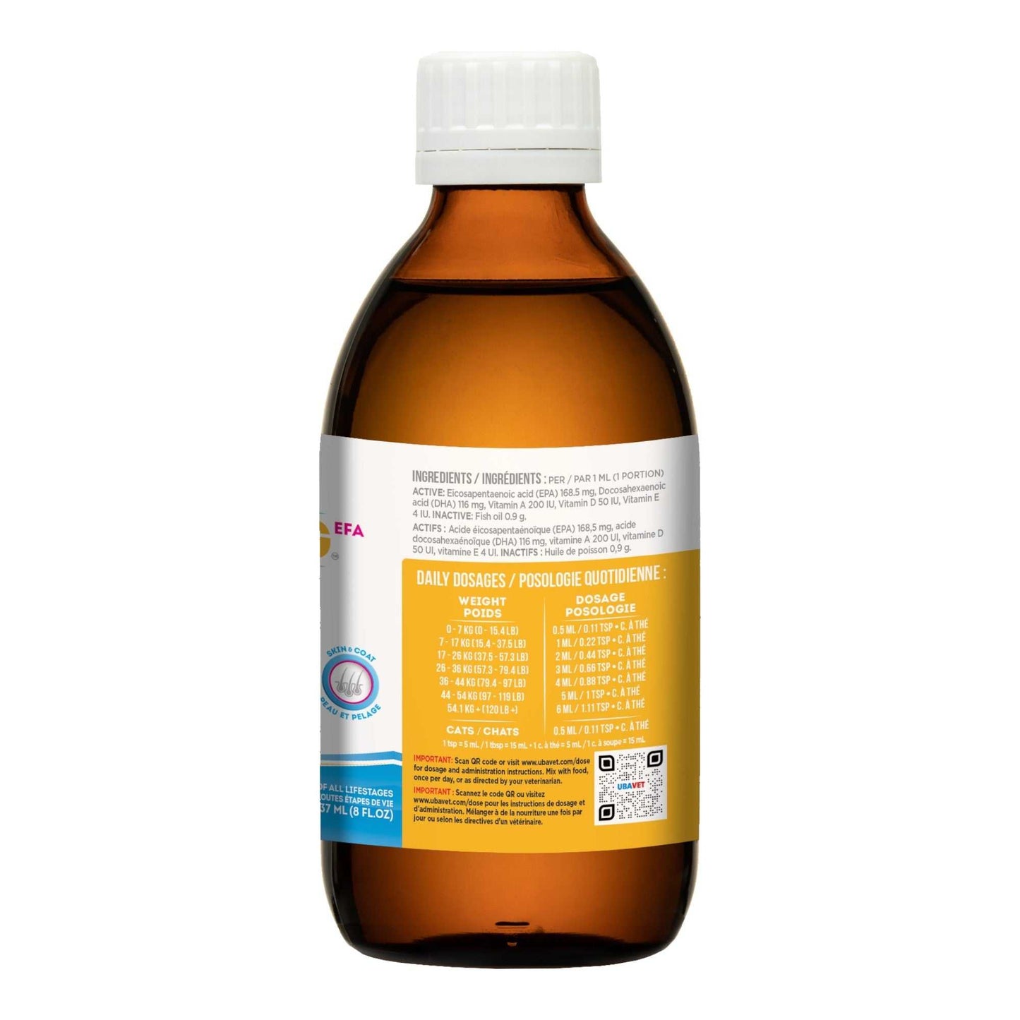 Animal Health UBAVET Ubameg Omega-3 Fatty Acid Liquid for Dogs & Cats – (8 fl oz / 237ml) UVUS3012 37 $ Pet Lovers Store American Pet Supplies Stew's Incense