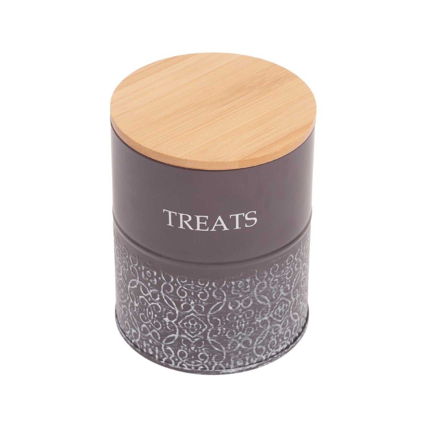 Containers Country Living Dog Treat Canisters - Set of 2 Carbon Steel Jars with Bamboo Lids – Volcanic Gray PL3250S 29 $ Pet Lovers Store American Pet Supplies Stew's Incense