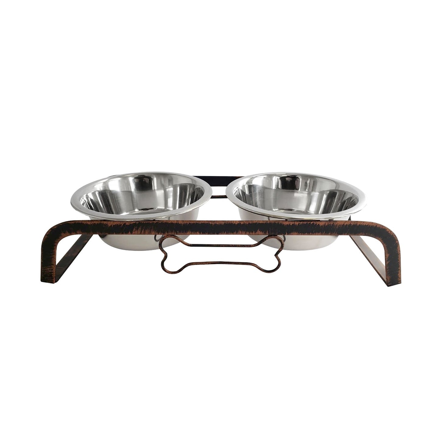 Elevated Feeders Country Living Rustic Dog Bone Elevated Feeder with 2 Stainless Steel Bowls WDS-410A 25 $ Pet Lovers Store American Pet Supplies Stew's Incense