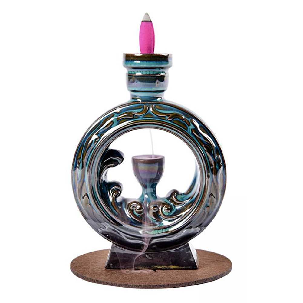 Incense Burner Waterfall Design Backflow Cone Burner BFL-37 24 $ Shop All The Witches Sage LLC Stew's Incense