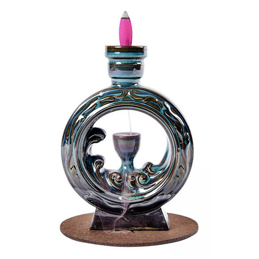 Incense Burner Waterfall Design Backflow Cone Burner BFL-37 24 $ Shop All The Witches Sage LLC Stew's Incense
