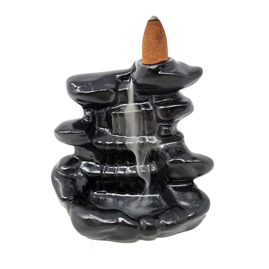 Incense Burner Waterfall Polyresin Backflow Incense Burner BFL-03 13 $ The Witches Sage LLC Stew's Incense