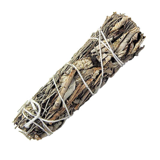 smudge sticks White Sage, Blue Sage & Yerba Santa Smudge Stick 4" YBM 4 $ Shop All The Witches Sage LLC Stew's Incense