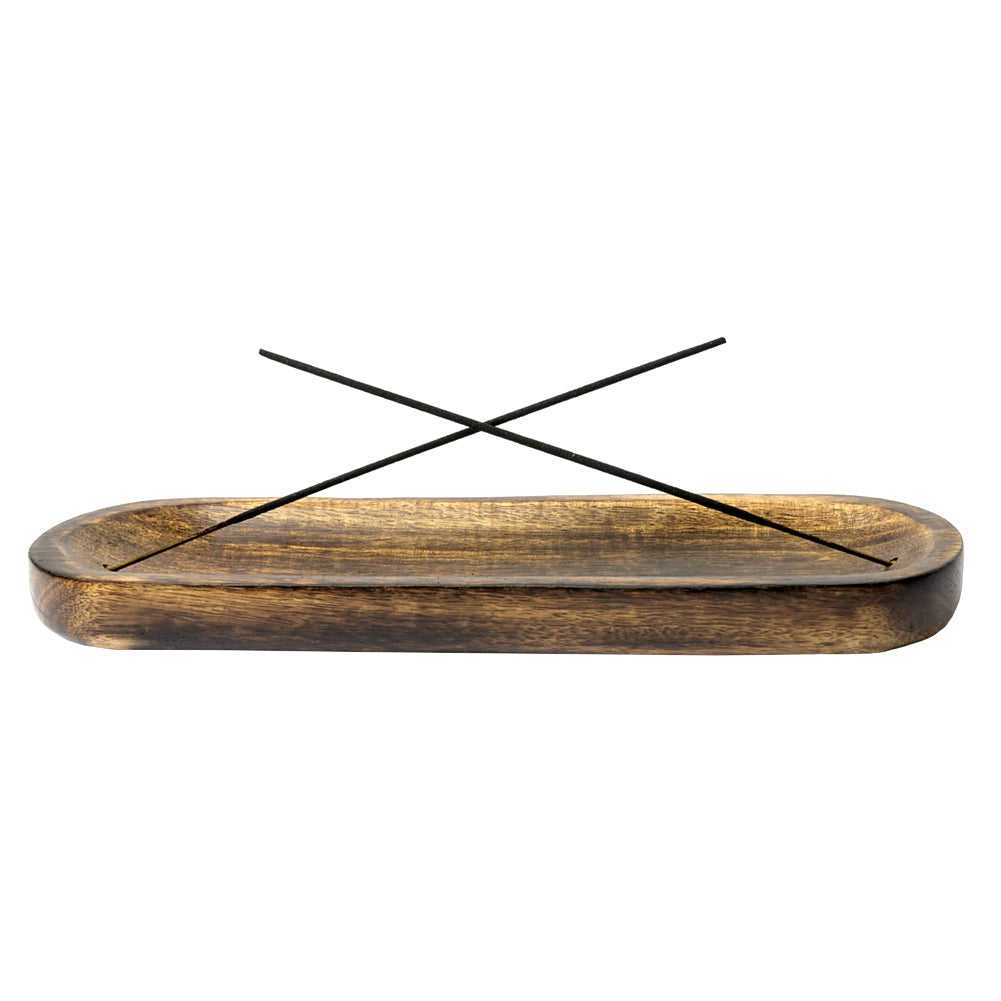 Incense Holder Wooden Boat Double Incense Stick Burner ER14 12 $ Shop All The Witches Sage LLC Stew's Incense