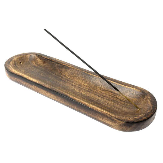 Incense Holder Wooden Boat Double Incense Stick Burner ER14 12 $ Shop All The Witches Sage LLC Stew's Incense