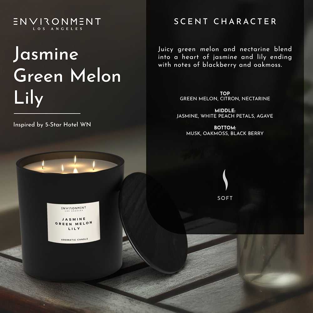 Environment - Candle (Hotel Aromatics) 55oz Jasmine | Green Melon | Lily Candle (Inspired by The Wynn Hotel®) EN-CAN55-WYNN 139 $ Candles Stone Candles Stew's Incense