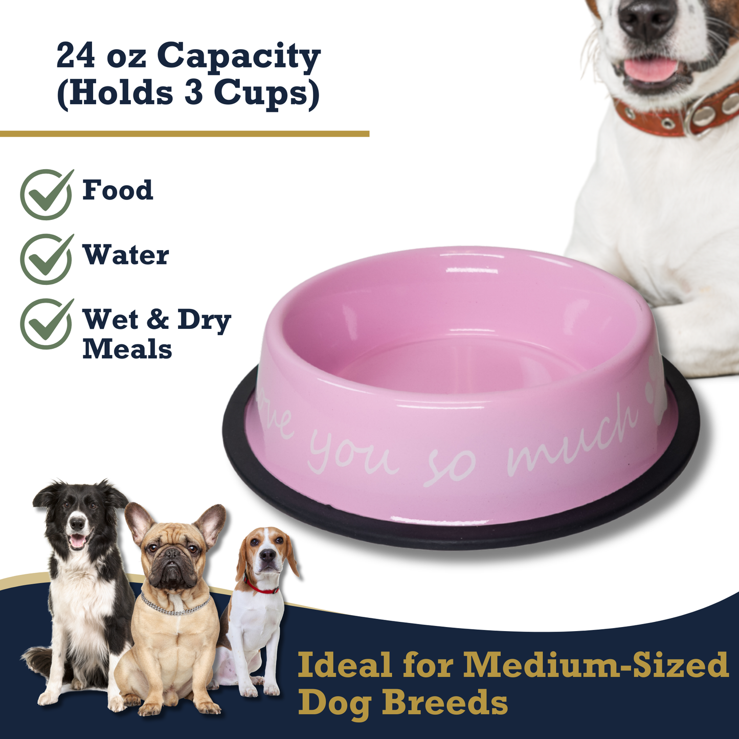 Pet Suppplies I LOVE YOU SO MUCH Modern Stainless Steel Dog Bowl – 24oz YLS-003 12 $ Pet Lovers Store American Pet Supplies Stew's Incense
