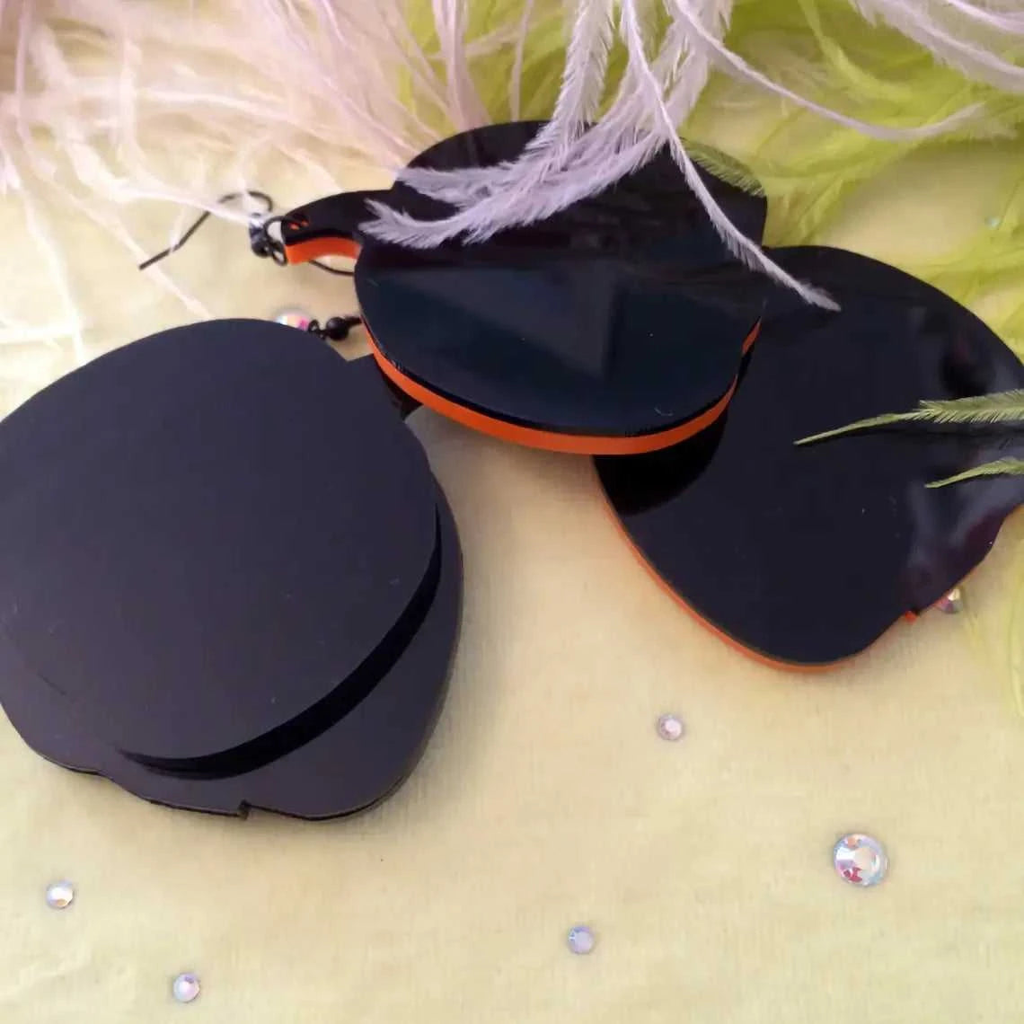 Earrings Pumpkin Jack-O-Lantern Acrylic Earrings 432255066441_ECB9 29 $ Shop All Quirks! Stew's Incense