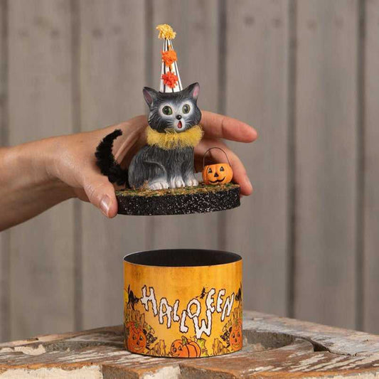 Seasonal Decor, Halloween Cecil Cat on Box by Bethany Lowe Designs TL4355 49 $ Shop All Quirks! Stew's Incense