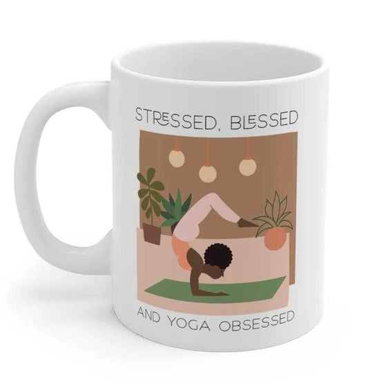 Mug Stressed, Blessed and Yoga Obsessed Mug 2084343369 24 $ Mugs Onetify Stew's Incense