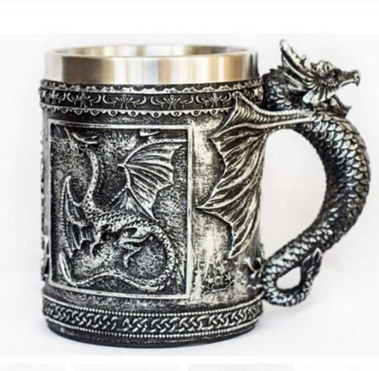 Mug 3D Dragon Theme Stainless Steel 12oz Mug DRG05173C-SLV 49 $ Hem Onetify Stew's Incense