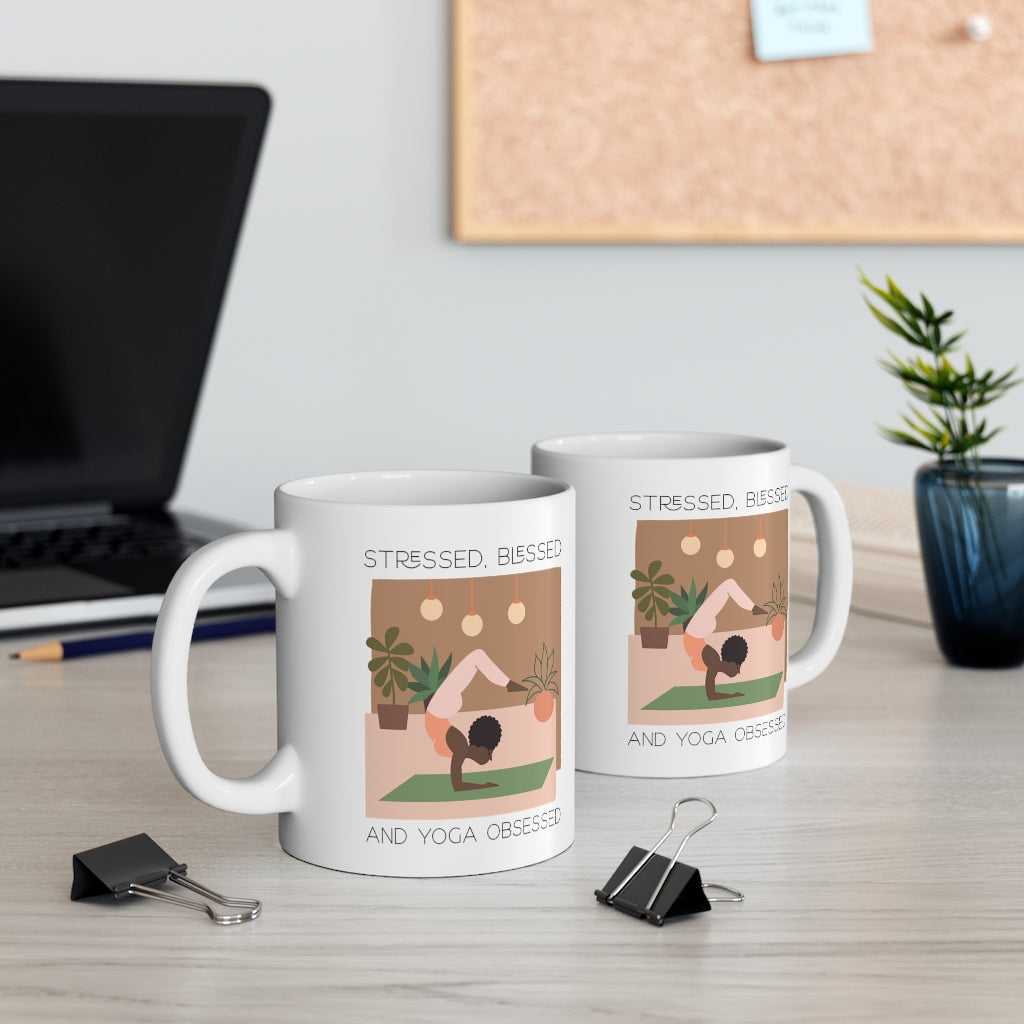 Mug Stressed, Blessed and Yoga Obsessed Mug 2084343369 24 $ Mugs Onetify Stew's Incense