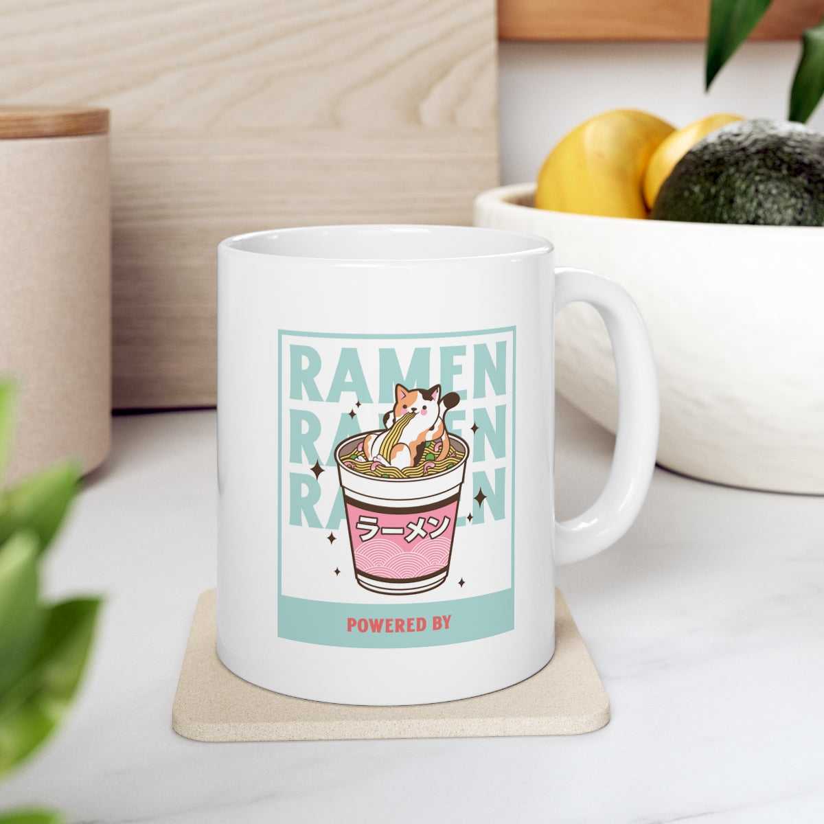 Mug Powered by Ramen Novelty Mug 20389484375284268578 24 $ Shop All Onetify Stew's Incense