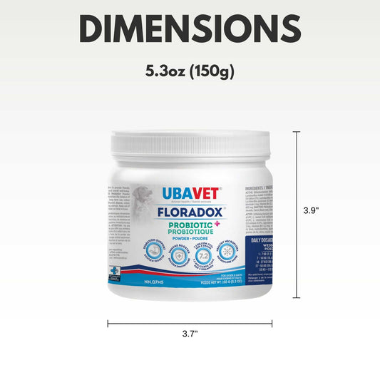 Animal Health UBAVET Floradox Probiotic Powder for Dogs & Cats – Supplement for Digestive & Immune Health – 5.3 oz (150g) UVUS998 29 $ Pet Lovers Store American Pet Supplies Stew's Incense